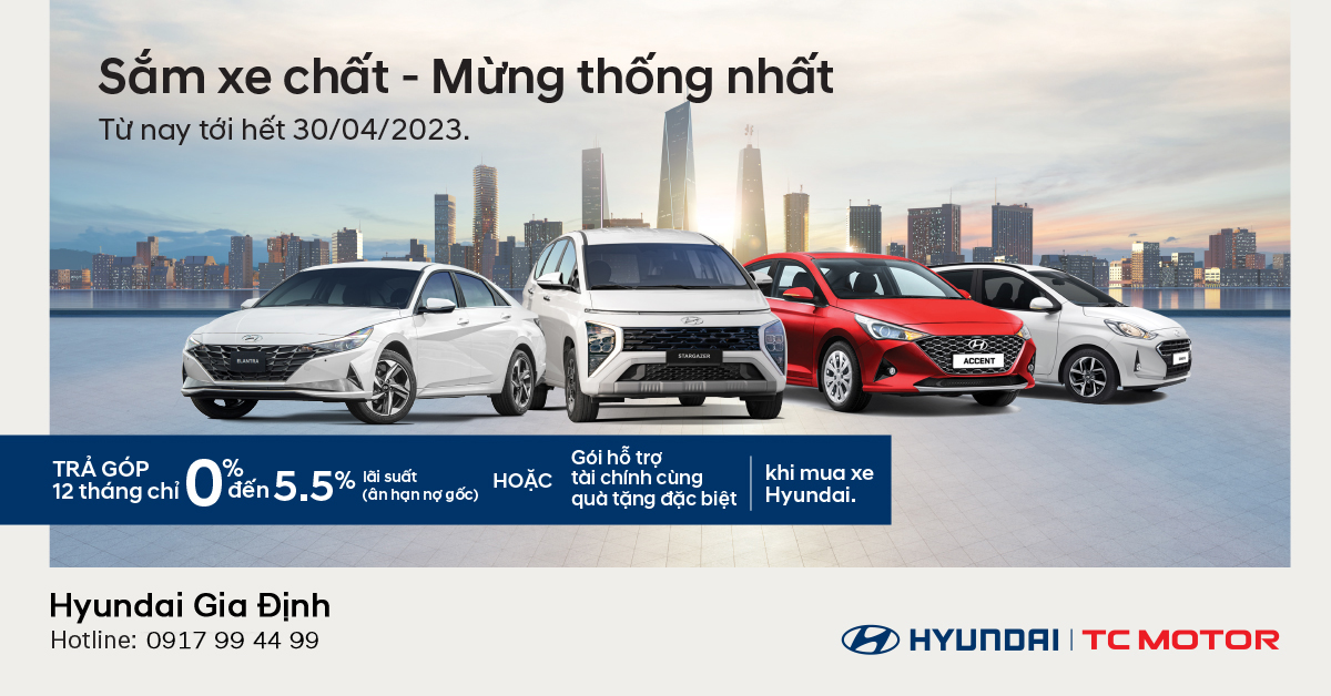Trả góp xe Hyundai với lãi suất chỉ từ 0%