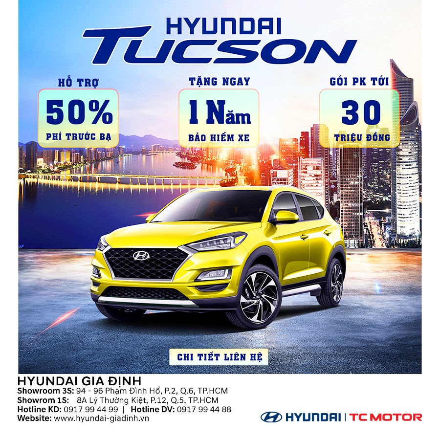 Hyundai Tucson siêu ưu đãi trong tháng 10/2021 tại Hyundai Gia Định