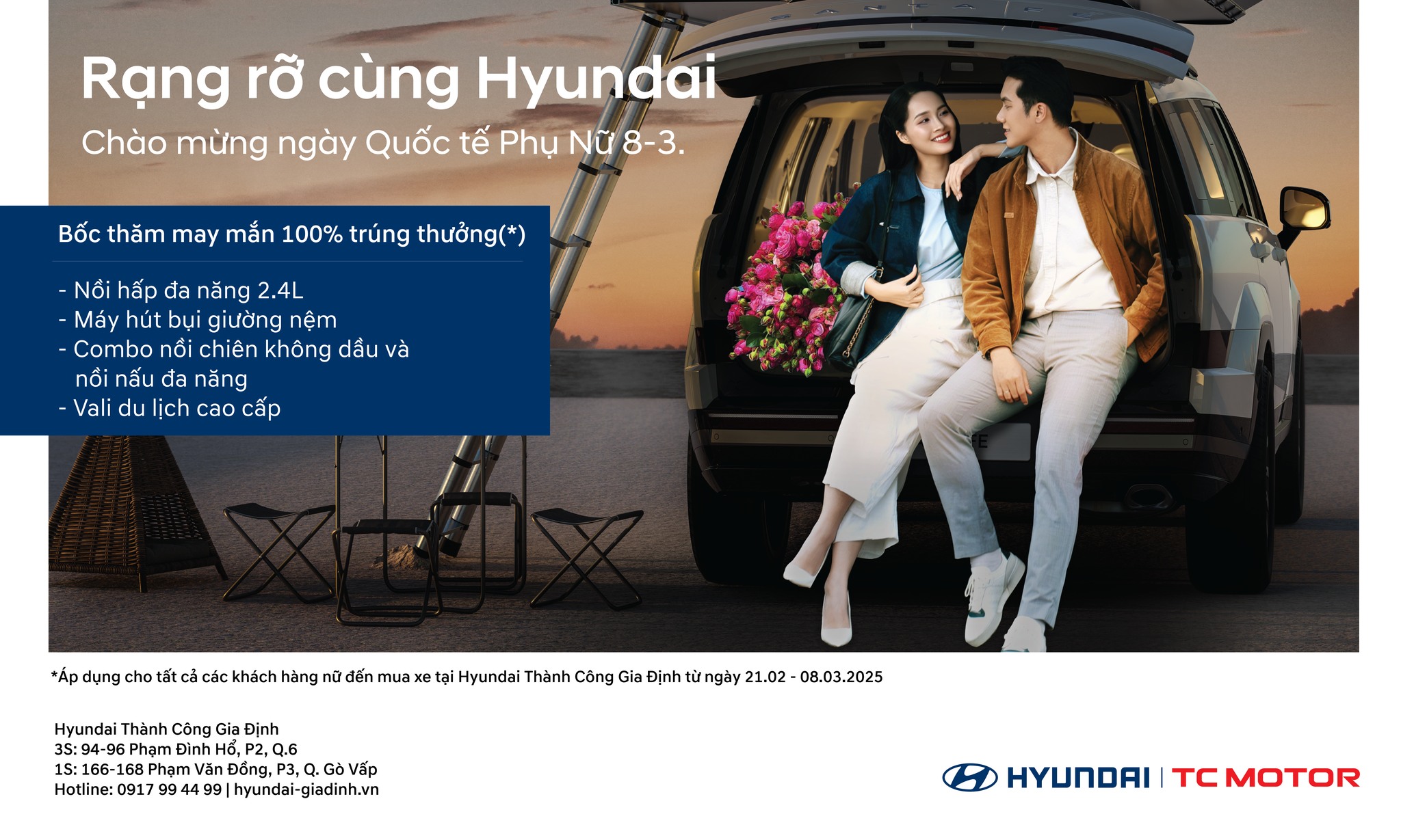 RẠNG RỠ CÙNG HYUNDAI - CHÀO MỪNG NGÀY QUỐC TẾ PHỤ NỮ 8.3