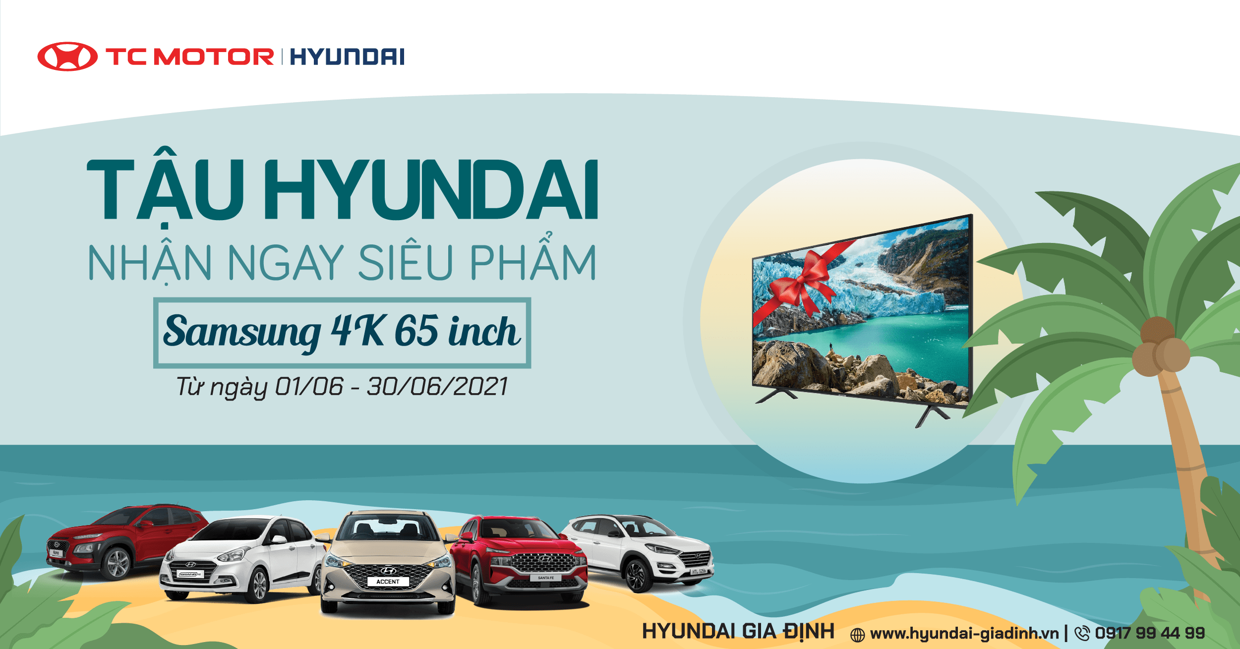 TẬU HYUNDAI - NHÂN NGAY SIÊU PHẨM SAMSUNG 4K 65 INCH