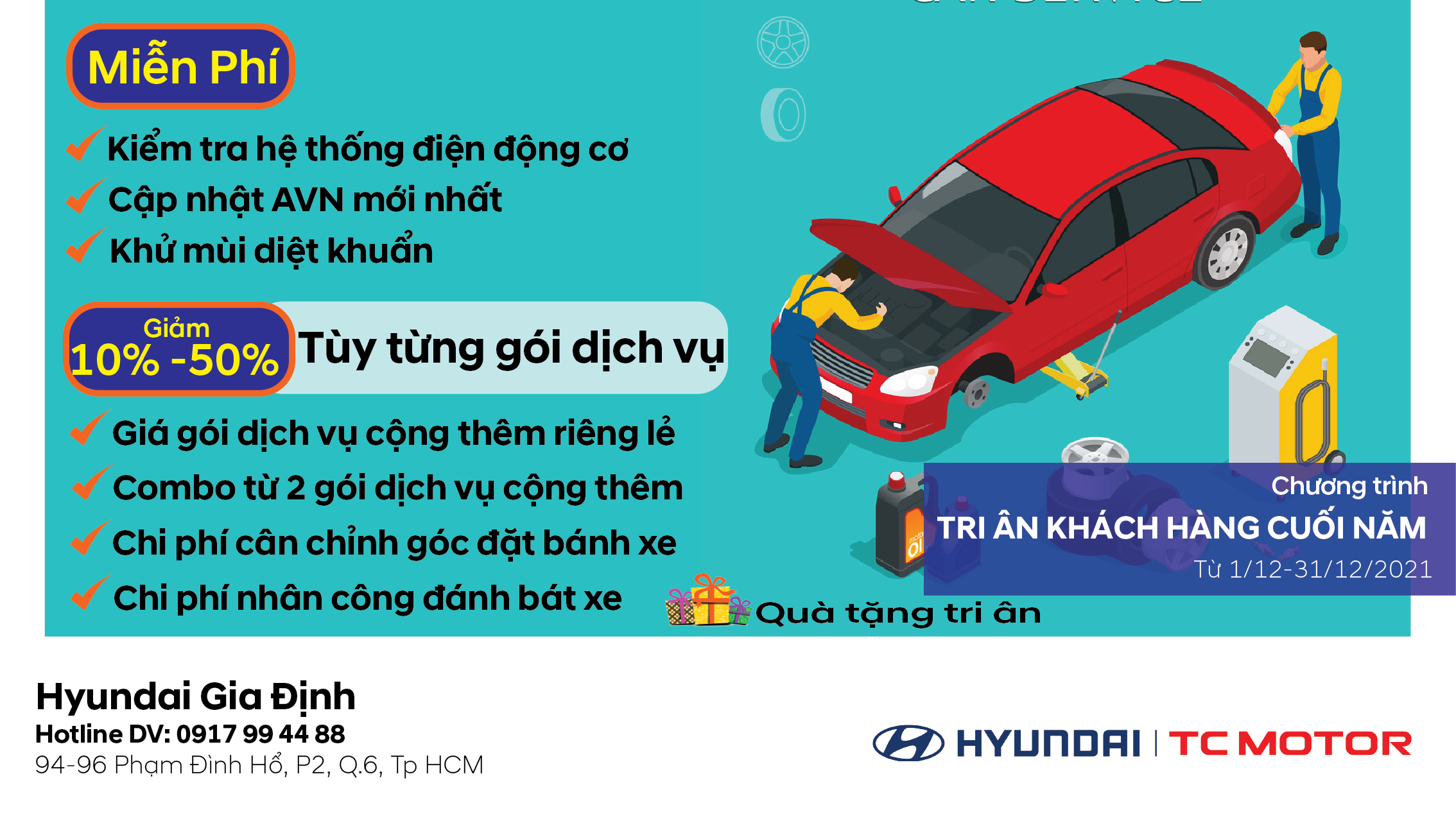 Tri ân khách hàng cuối năm